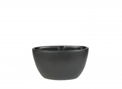 Bloempot Cresta black