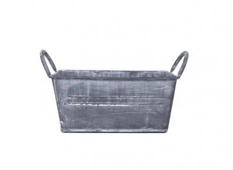 Bloempot zink black washed 