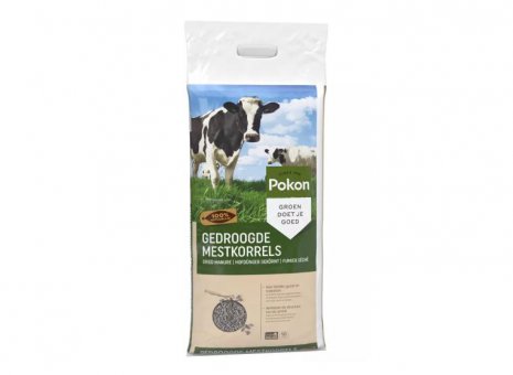 Pok. gedroogde mestkorrels 10kg